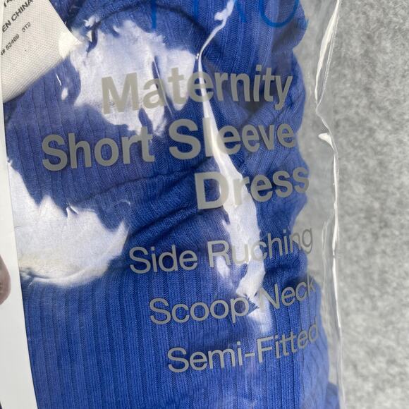 L4013 Time and Tru Woman Ruched Maternity knit Dress Size Large (12-14) - Picture 3 of 7